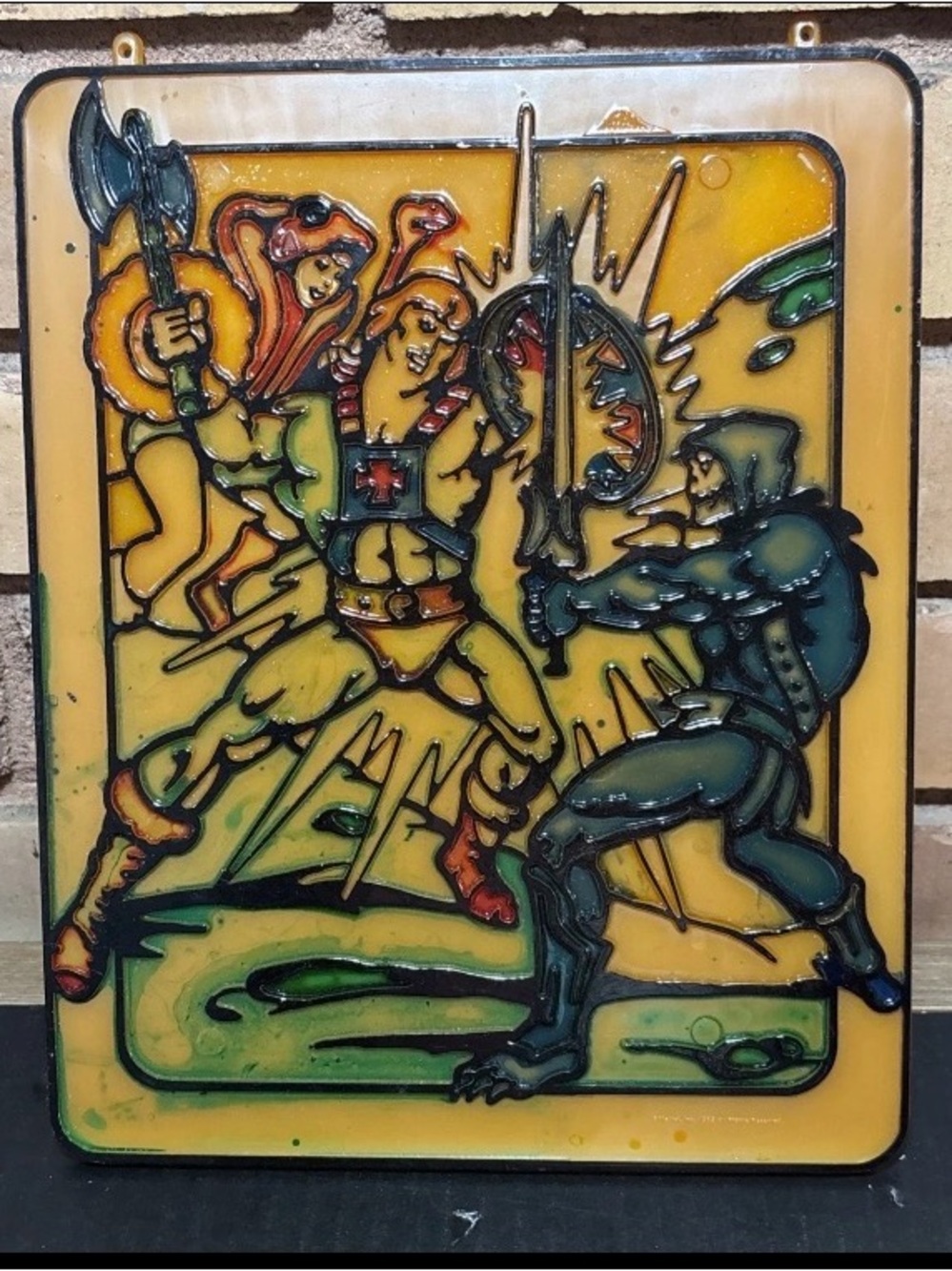 Vintage 1983 HE-MAN MOTU Masters of Universe PAINT BY NUMBERS Window Picture